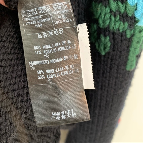 Gucci Garden Floral Intarsia Sweater with Parrot L - Picture 9 of 17